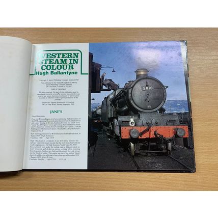 1983 "WESTERN STEAM IN COLOUR" RAILWAY TRAINS VINTAGE HARDBACK BOOK (P3)