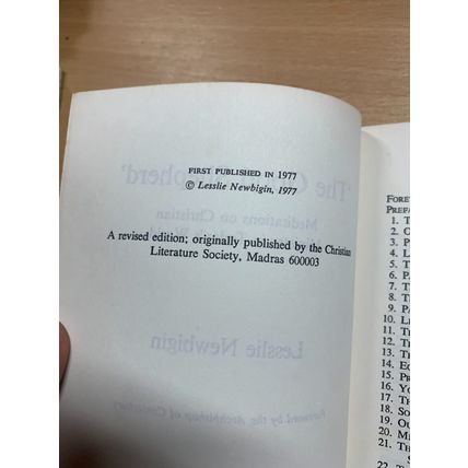 1977 "THE GOOD SHEPHERD" MEDITATIONS ON CHRISTIAN MINISTRY PAPERBACK BOOK (P2)