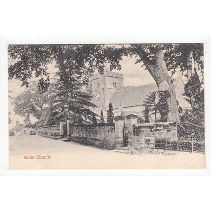 Battle Church East Sussex Postcard Hartmann