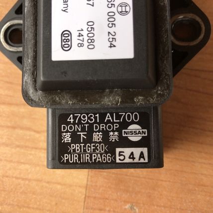 Infiniti G35 Manual Transmission Sedan Coupe Gravity Sensor YAW 47930AL700 OEM