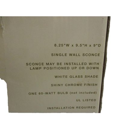 Restore & Restyle Single Wall Sconce UP or Down Positioned 8.25"W x 9.5"H x 9"D