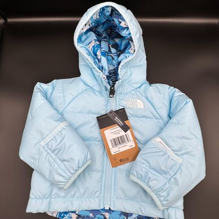 NWT The North Face Perrito Reversible Baby Jacket 0-3M Blue Infant Boys Girls