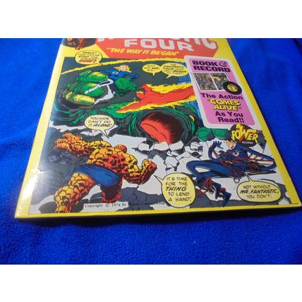 1974 FANTASTIC FOUR Power Records Set! John Buscema Art!! NM-! $37.00 Shipped
