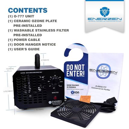 Enerzen Ozone Generator 60,000Mg Industrial O3 Air Purifier Deodorizer (60,000Mg