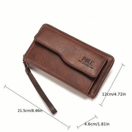 New Men's Wallet Long Fashion Soft Wallet Zipper Multi-card Wallet