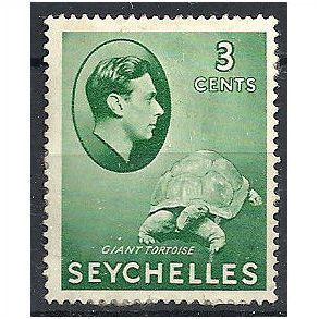 Seychelles 1938 SG136 3c Green Mounted.Mint ..