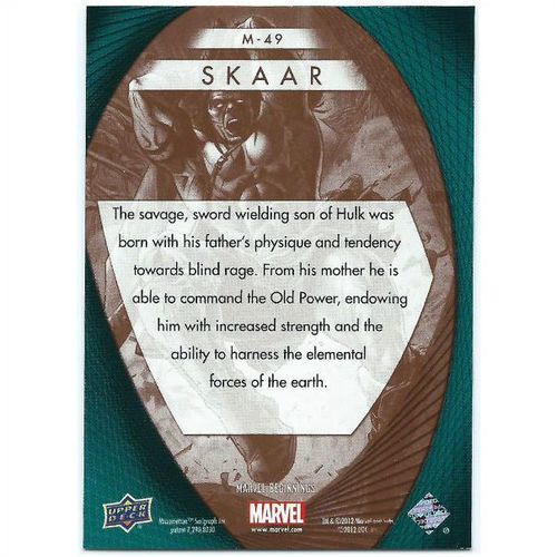 2012 Marvel Beginnings 2 Marvel Prime Micromotion - #M-49 - Skaar