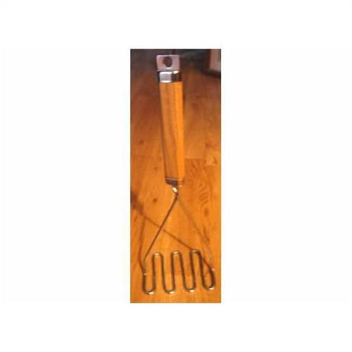 NEW 11" H POTATO AVOCADO FRUIT & VEGETABLE MASHER WOODEN HANDLE
