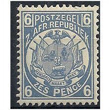 Transvaal 1885 SG182 6d Pale Dull Blue Mounted Mint .. .