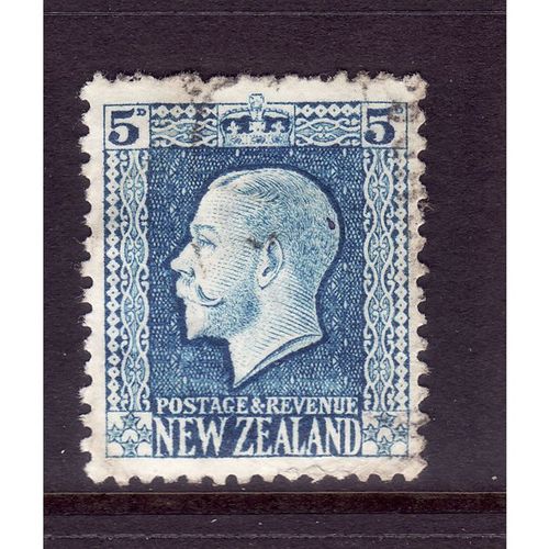 NEW ZEALAND 1922 SG424 5d LIGHT BLUE FINE USED
