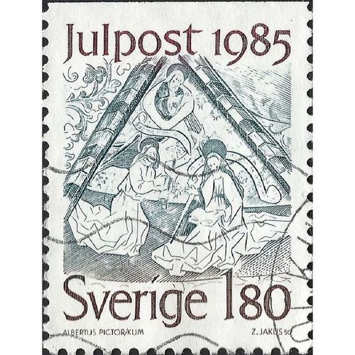 SWEDEN, CHRISTMAS, Angels, brown 1985, 1.80