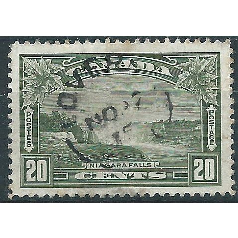 Canada 1935 SG348 20c Olive-Green Fine Used .. ..