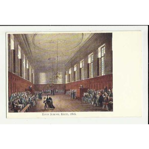 Berkshire ETON COLLEGE School Room Art Postcard
