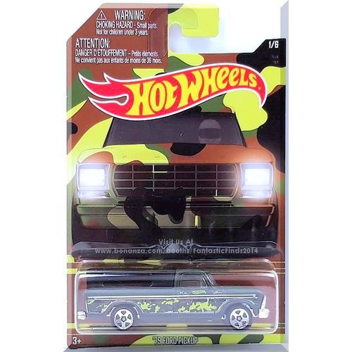Hot Wheels - '79 Ford Pickup: HW Camouflage Series #1/6 (2016) *Dark Green*