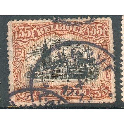 Belgium 1915 - SG188 - 35c black and brown - Cloth Hall Ypres - used