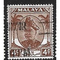 SELANGOR 1935/1941 SG 93 - #4 fine used (o)