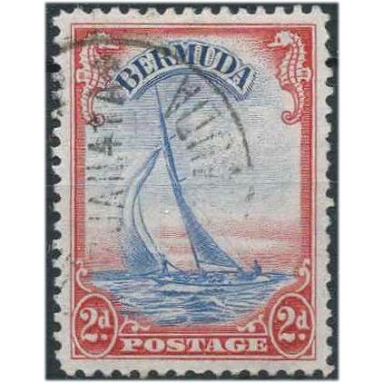 Bermuda 1940 SG112a 2d Ultramarine & Scarlet Fine Used . ...
