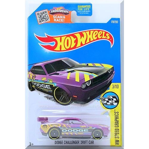 Hot Wheels - Dodge Challenger Drift Car: '16 HW Speed Graphics #3/10 - #178/250