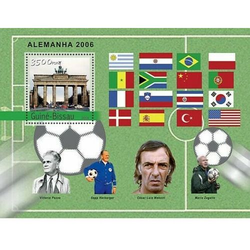GUINE BISSAU 2004 SHEET MNH FOOTBALL GERMANY FUTBOL SOCCER SPORTS DEPORTES 1A