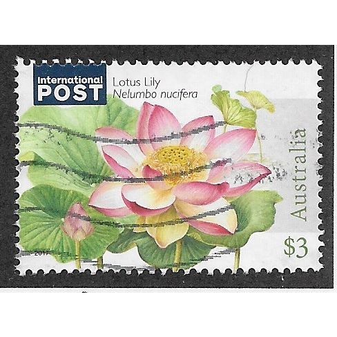 AUS 2017 $3.00 'WATER LILLIES' FINE USED (EBID63-802)