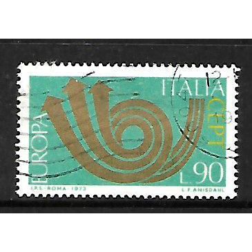 ITALY 1973 EUROPA 90L GOLD GREEN & YELLOW SG 1361 FINE USED#2