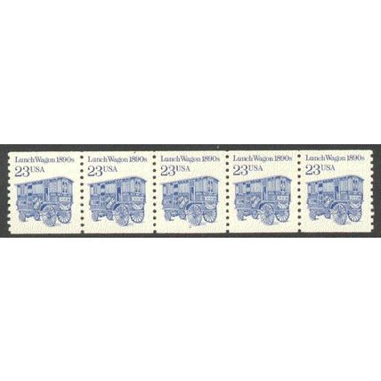 2464 23c Lunch Wagon Very Fine MNH Dry Gum PNC 2/5 P0632