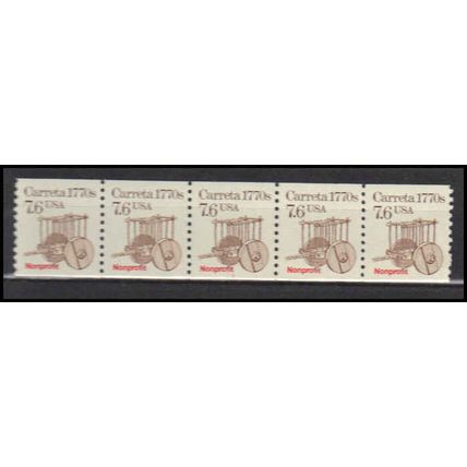 2255 7.6c Carreta Very Fine MNH Dry Gum PNC 1/5 X2923