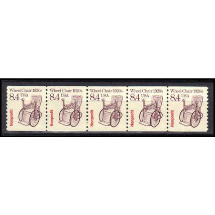2256 8.4c Wheel Chair Fine MNH Dry Gum PNC 1/5 X3010