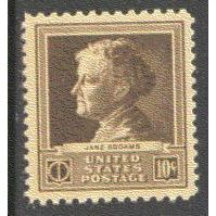 878 10c Jane Addams Fine MNH GA0443