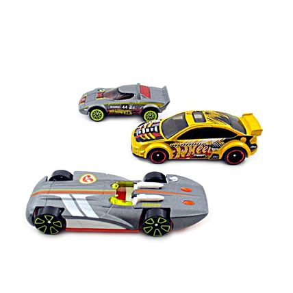 SET*3 DIECAST CAR MODELS, GM CHEVROLETOR/LANCIA/FORD HOTWHEELS 1:64, NEW