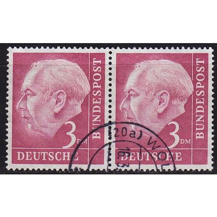 GERMANY BUND [1954] MiNr 0196 2er ( O/used ) [01]
