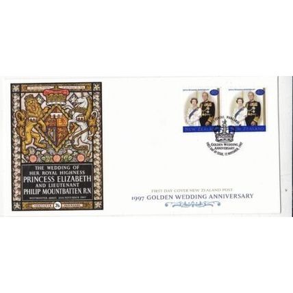 New Zealand 1997 Golden Wedding Anniversary FDC Special Cancel unaddressed VGC