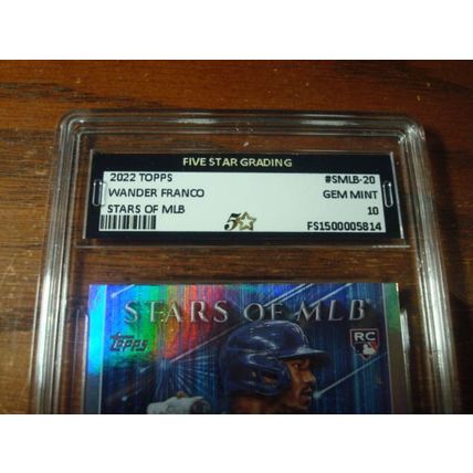2022, Topps, Graded Gem Mint 10, WANDER FRANCO, Rays, Stars of MLB