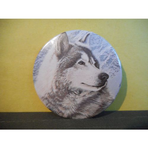 Husky Dog Pinback