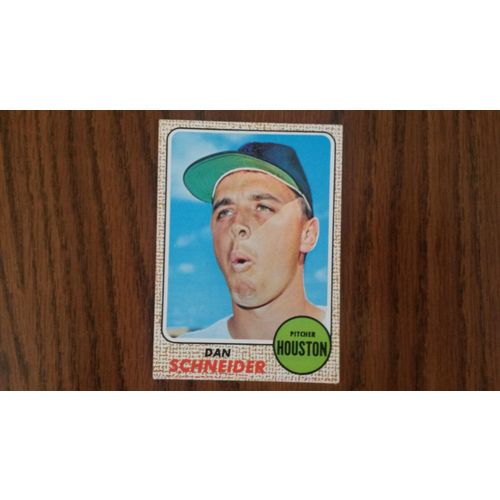 1968 Topps Card # 057 Dan Schneider Good (2) Houston Astros