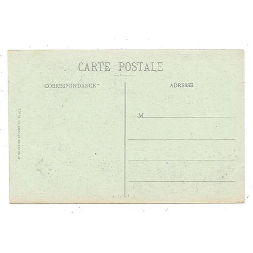 PRINTED WORLD WAR ONE POSTCARD OF SHELL DAMAGED AUBREVILLE VILLAGE FRANCE (2410)