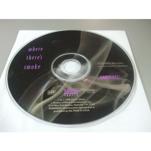 Where There's Smoke by The Contours (CD, 1998, Unison) - Disc Only!!!
