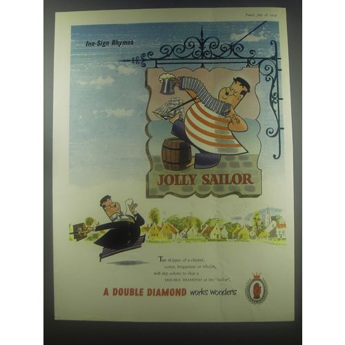 1954 Double Diamond Ale Ad - Jolly Sailor