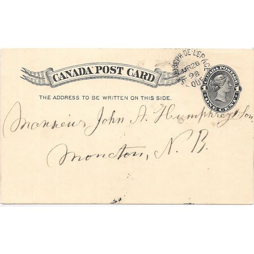 St. Joseph de Lepage, Quebec split ring cancel, 1898,
