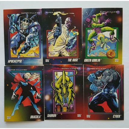 1992 Impel Marvel Universe "Super Villains" lot of 13 cards in NM Condition