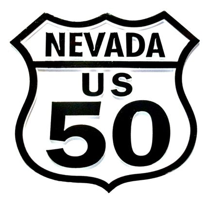 Route 50 Nevada Road Sign Fridge Magnet
