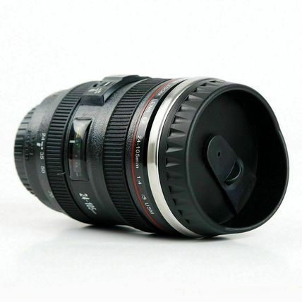 Camera Lens Coffee Travel Mug/Thermos Stainless Steel, Leak-Proof Lid (24-105)