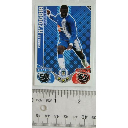 2010/11 Topps Match Attax Trading Card 334 Charles n'Zogbia, Wigan Athletic