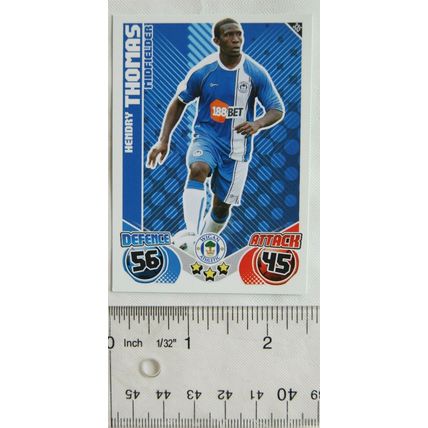 2010/11 Topps Match Attax Trading Card 335 Hendry Thomas, Wigan Athletic
