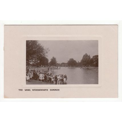 The Lake Wandsworth Common Postcard 1907 London