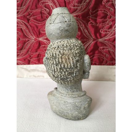 African Art Shona Hand Carved Female Bust From Zimbabwe 7 3/4” Inches 1.7 kilos