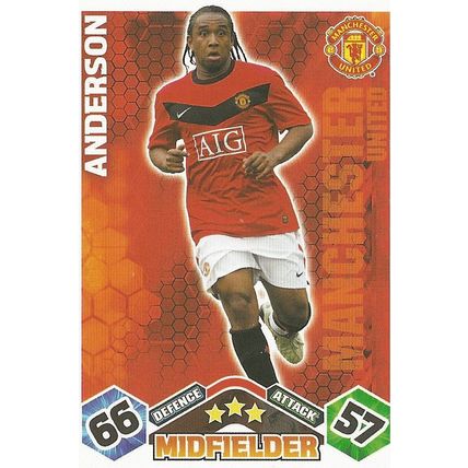 Match Attax 2009/10 Collection: Manchester United, Midfielder - Anderson