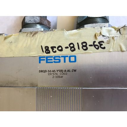 FESTO DRQD-50-45-YSRJ-A-AL-ZW ROTARY CYLINDER 197374 CO02,DRQD-5045-YSRIAALZW,EX