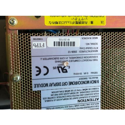 MITSUBISHI 40K901A-2,BN634A547G51,QY201,9 INCH MONOCHROME CRT DISPLAY,BM09DF,TN