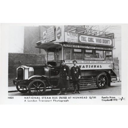 Nunhead Bus Driver Ticket Inspector London Transport Photo Postcard